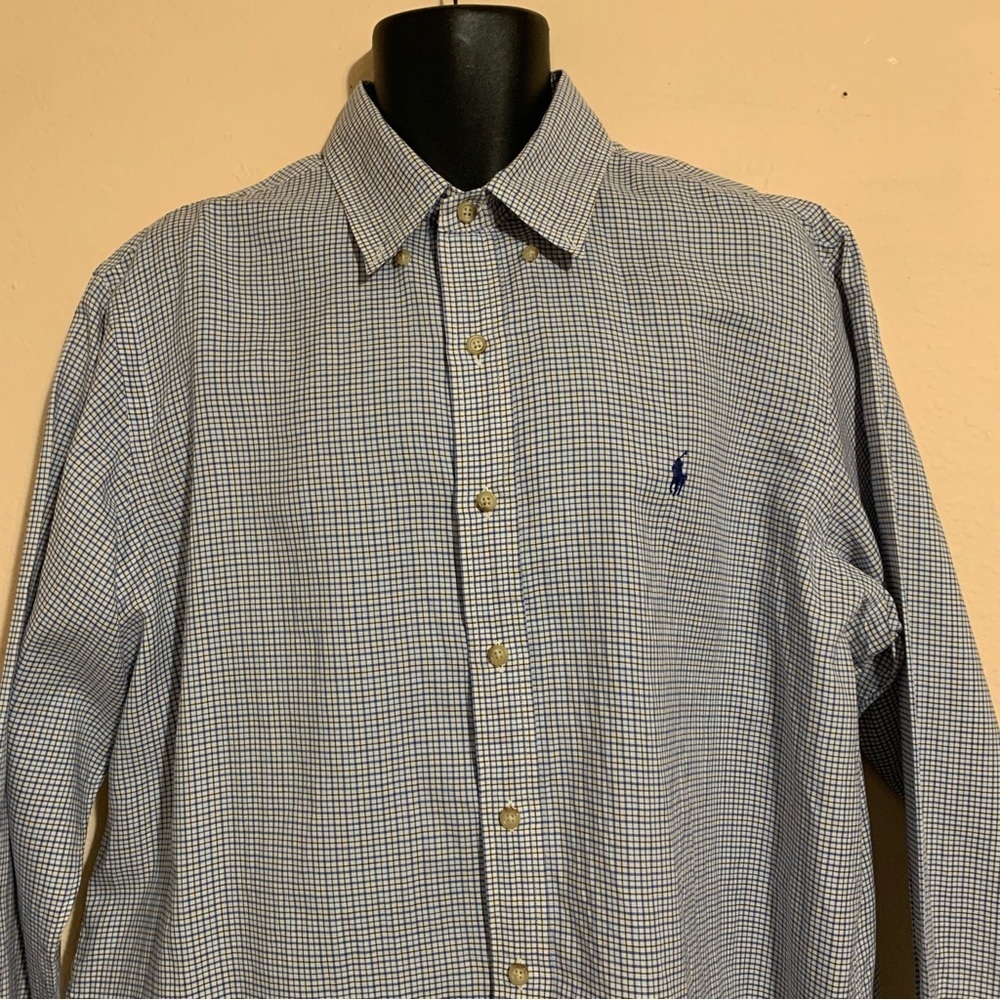 Ralph Lauren Long Sleeve Button Down Men’s Shirt Size XL - Picture 3 of 7
